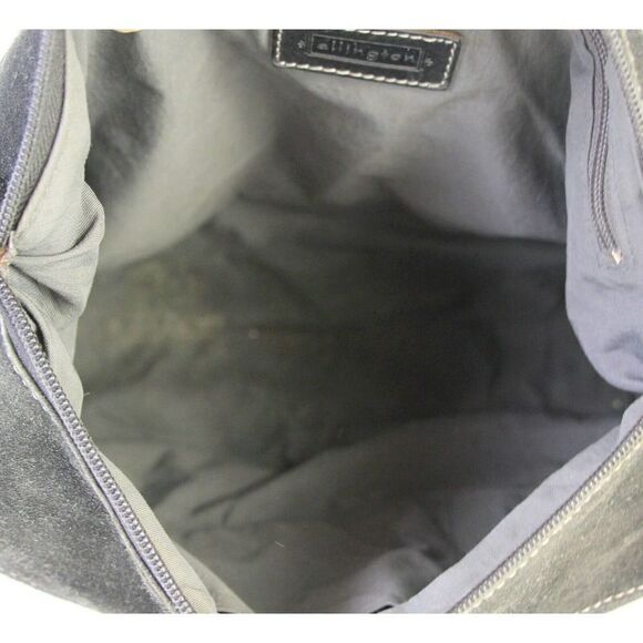 ROOMY ELLINGTON BLACK SOFT GENUINE LEATHER SUEDE SHOULDER BAG HANDBAG HOBO TOTE - Picture 8 of 10